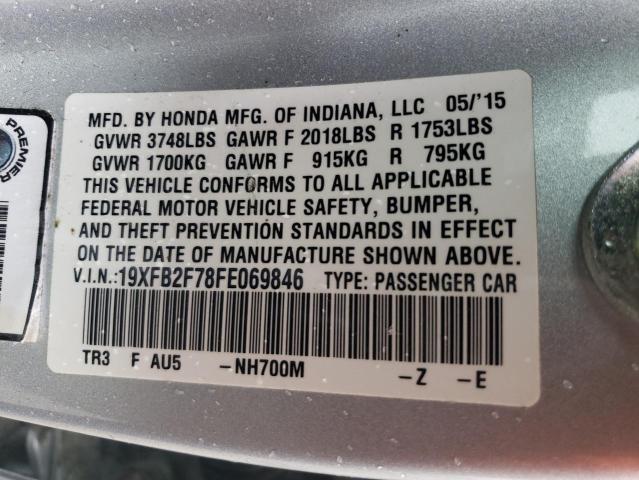 19XFB2F78FE069846 Honda CIVIC SE