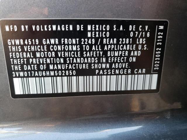 2017 VOLKSWAGEN GOLF SPORT - 3VW017AU6HM502850