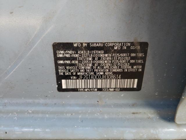 JF2GTADC0JH308614 Subaru Crosstrek Premium