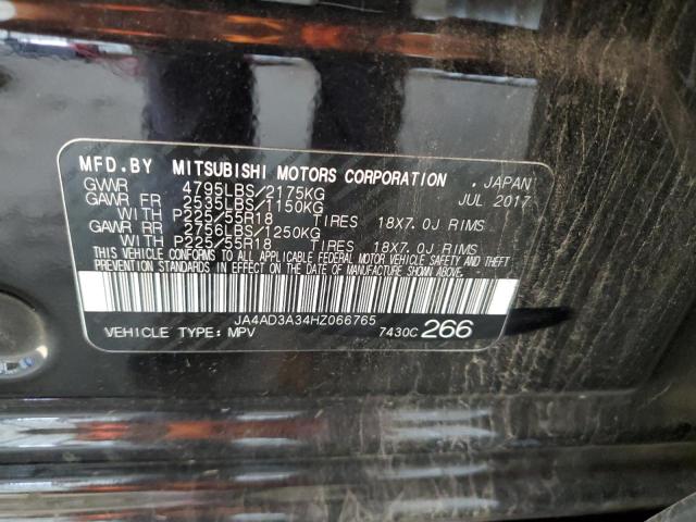 JA4AD3A34HZ066765 2017 Mitsubishi Outlander Se