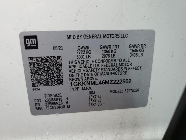 1GKKNML46MZ222502 GMC Acadia SLT 13