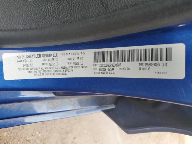 2015 CHRYSLER 200 S 1C3CCCDG9FN530707