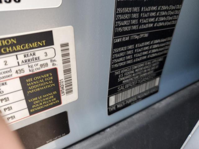 SALWR2EF1GA543721 Land Rover Range Rover Sport Sc