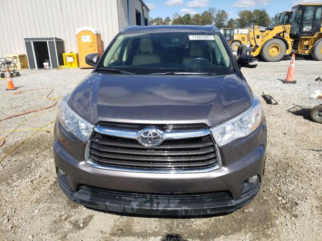 VIN 5TDKKRFH7FS069682 2015 Toyota Highlander, Xle no.5