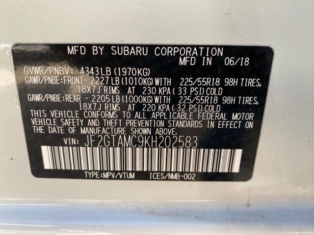 JF2GTAMC9KH202583 Subaru Crosstrek Limited