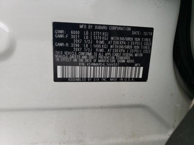 4S4WMARD4L3444507 Subaru Ascent Touring