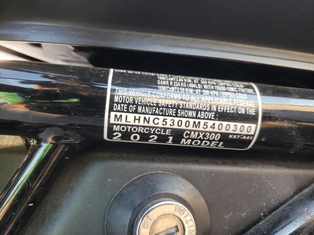 2021 HONDA CMX300 - MLHNC5300M5400300