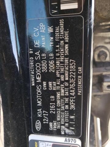 3KPFL4A76JE221857 KIA FORTE LX