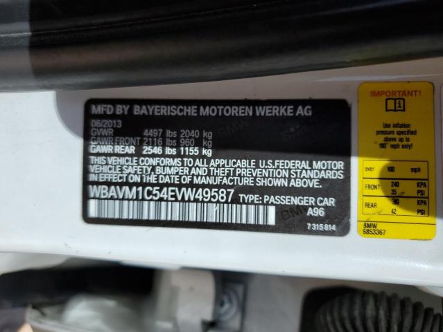 WBAVM1C54EVW49587 BMW X1 Sdrive28i
