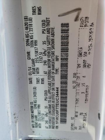 1FMCU0F77EUC34444 | 2014 FORD ESCAPE S