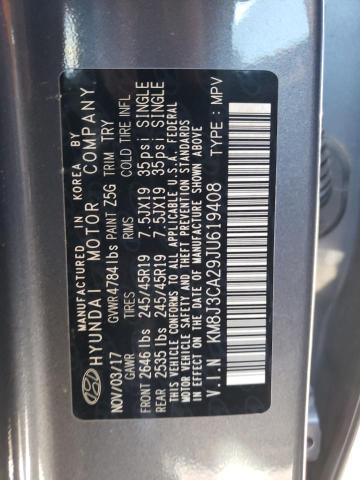KM8J3CA29JU619408 Hyundai Tucson Value