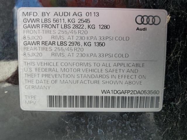 VIN WA1DGAFP2DA053560 2013 Audi Q5, Premium Plus no.13