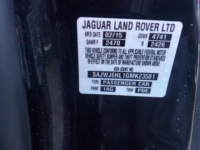 SAJWJ6HL1GMK23581 Jaguar F-TYPE R