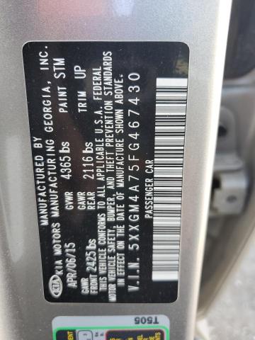 5XXGM4A75FG467430 | 2015 KIA OPTIMA LX