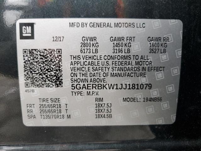 5GAERBKW1JJ181079 Buick Enclave Essence