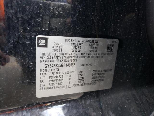 2016 CADILLAC ESCALADE L - 1GYS4BKJ2GR140355