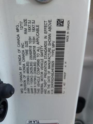 2HKRW2H56JH618929 Honda CR-V EX