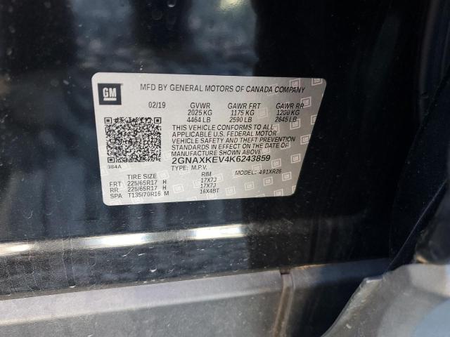 2019 CHEVROLET EQUINOX LT - 2GNAXKEV4K6243859