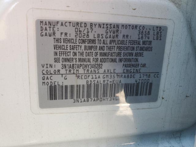 3N1AB7AP0HY346282 Nissan SENTRA S