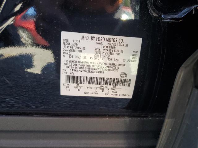 1FMSK7DH2LGB15363 Ford EXPLORER XLT