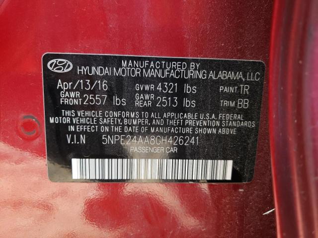 5NPE24AA8GH426241 Hyundai SONATA ECO