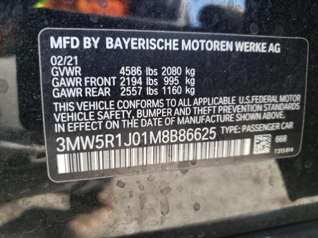 3MW5R1J01M8B86625 BMW 3 Series 330I 13