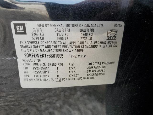 2GKFLWEK1F6381005 GMC Terrain Sle