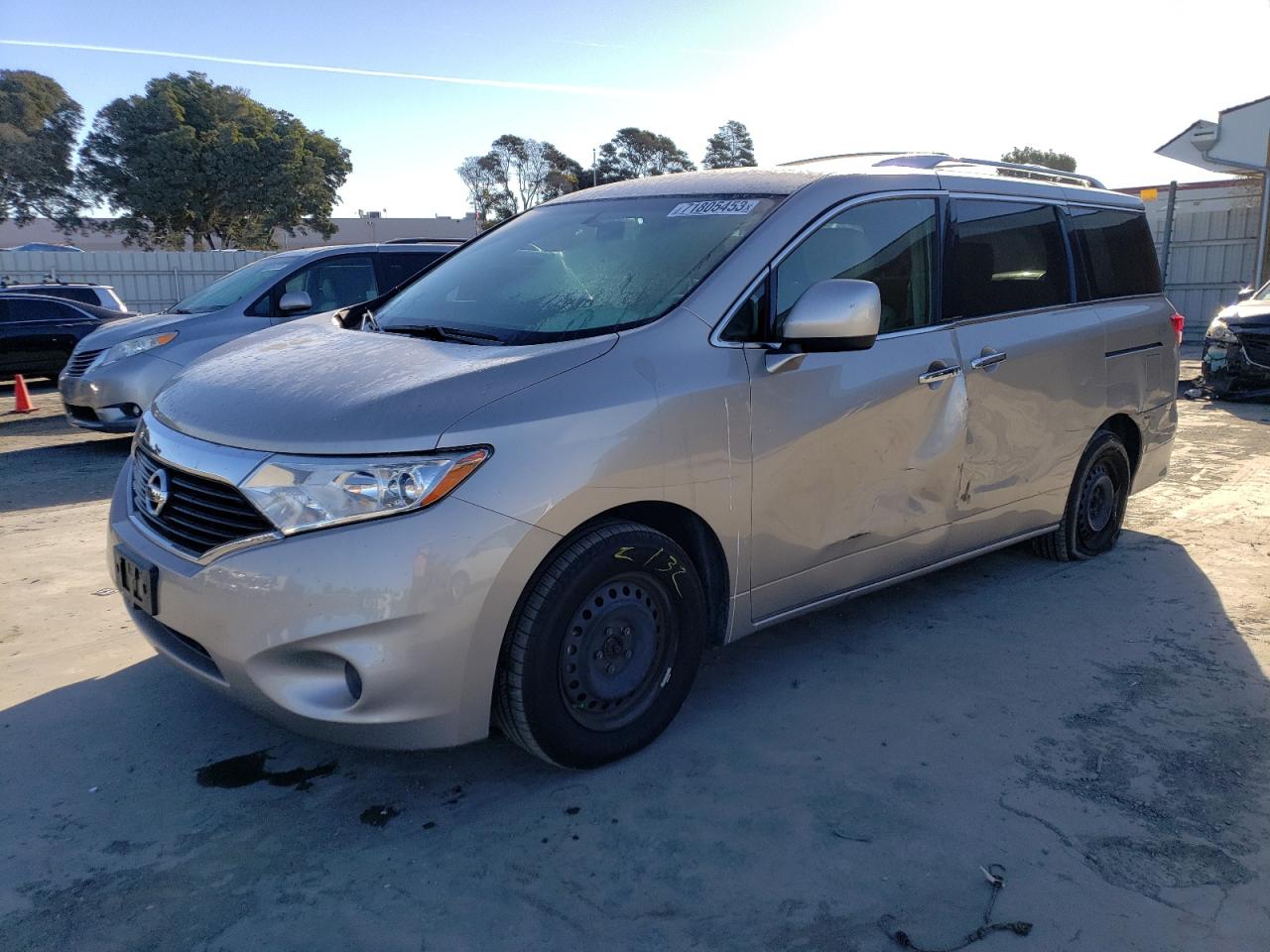 2012 Nissan Quest S vin: JN8AE2KP7C9030628