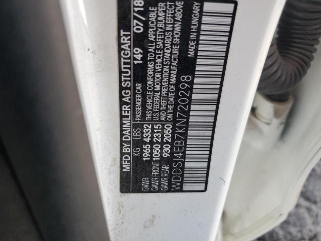 WDDSJ4EB7KN720298 Mercedes-Benz CLA 250