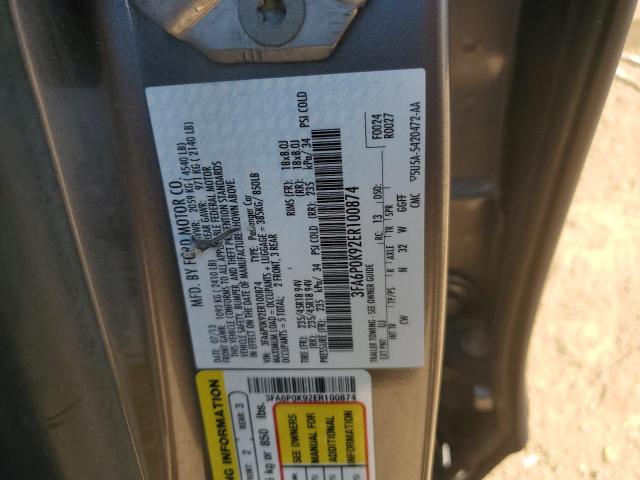 3FA6P0K92ER100874 | 2014 FORD FUSION TIT