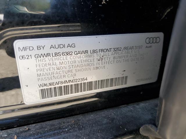 2021 AUDI A8 L WAU8EAF84MN022354