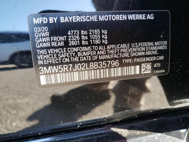 3MW5R7J02L8B35796 | 2020 BMW 330XI