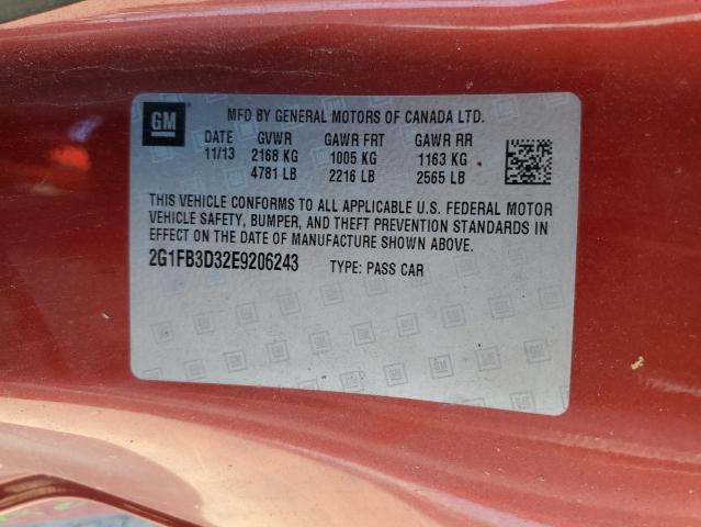  CHEVROLET CAMARO 2014 Червоний