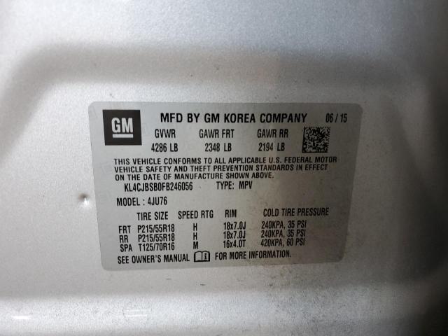 KL4CJBSB0FB246056 Buick Encore Convenience