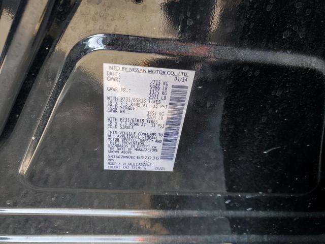 5N1AR2MN0EC697036 Nissan Pathfinder S