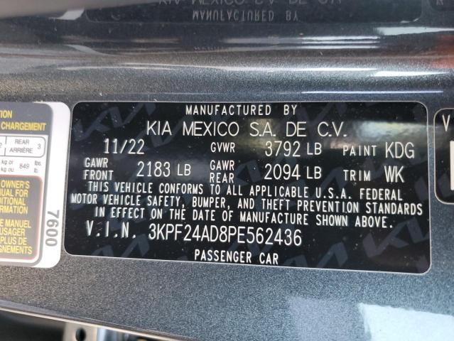 3KPF24AD8PE562436 | 2023 KIA FORTE LX