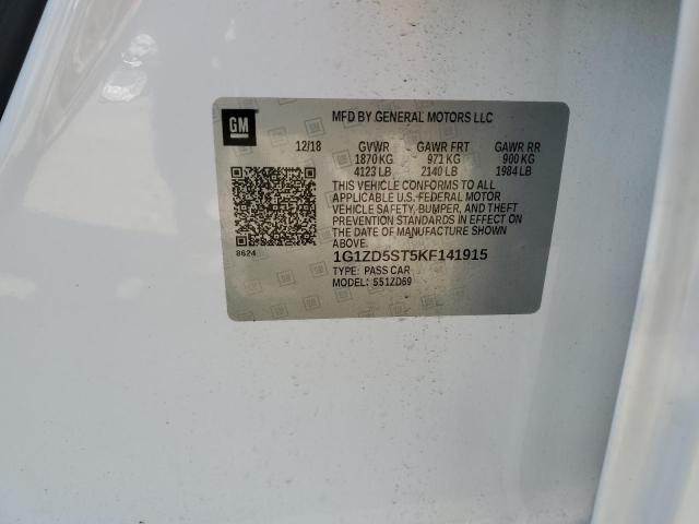 2019 CHEVROLET MALIBU LT - 1G1ZD5ST5KF141915