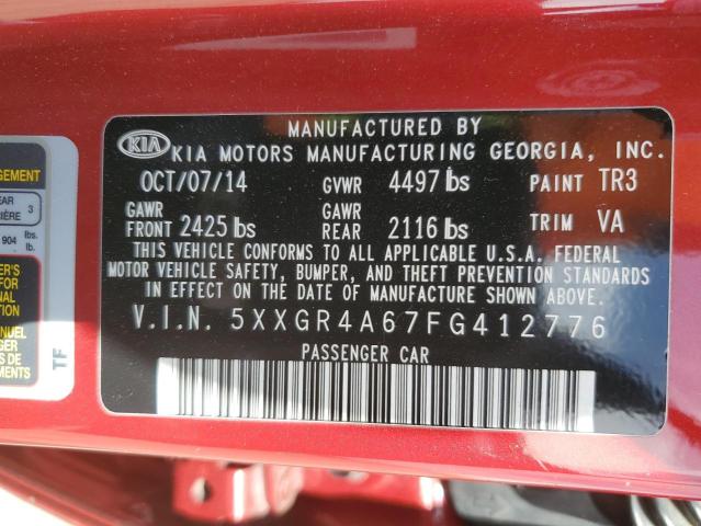 2015 KIA OPTIMA SX - 5XXGR4A67FG412776