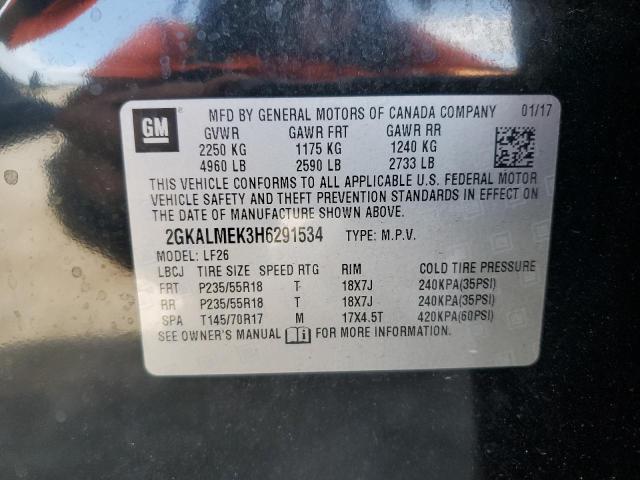 2017 GMC TERRAIN SL - 2GKALMEK3H6291534
