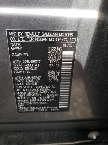 KNMAT2MV3FP531948 Nissan ROGUE S