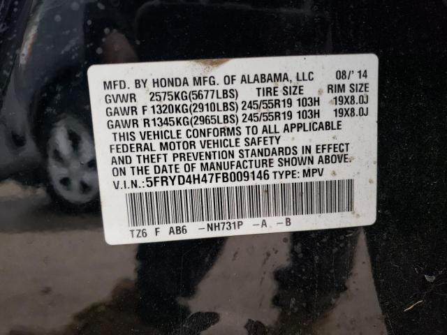 5FRYD4H47FB009146 | 2015 ACURA MDX TECHNO