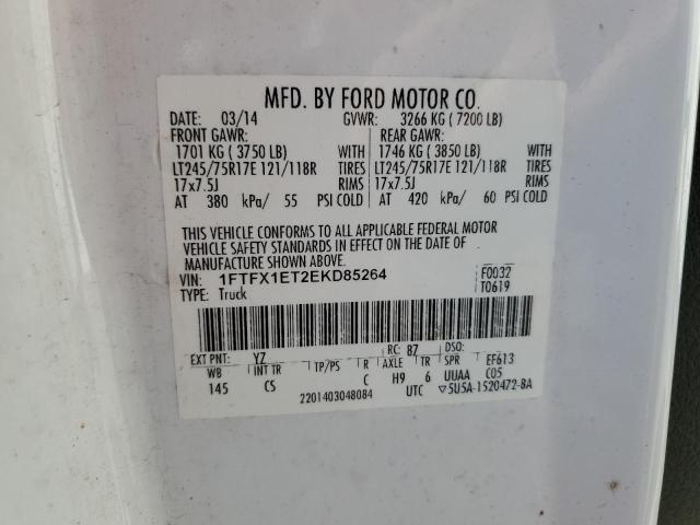 1FTFX1ET2EKD85264 Ford F150 Super Cab