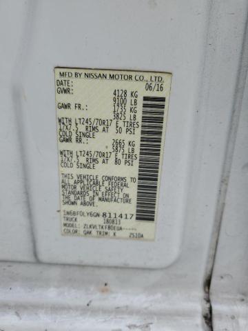1N6BF0LY6GN811417 Nissan NV 2500 S