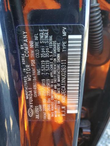 KM8JECA1XNU026311 Hyundai Tucson Limited
