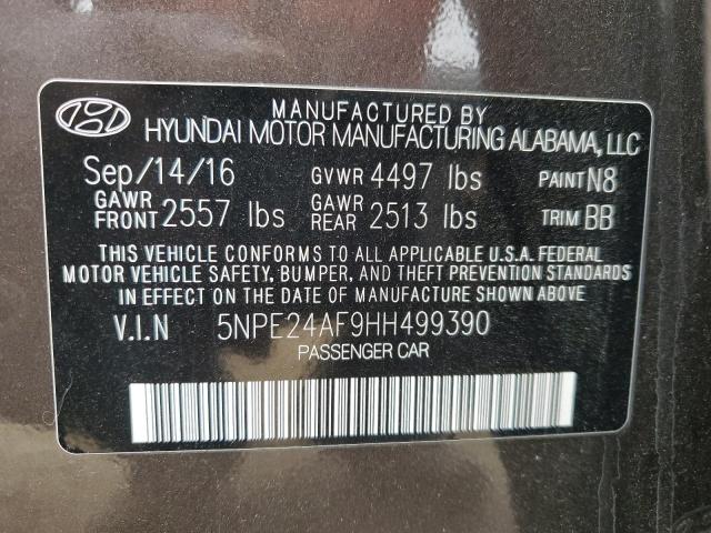 2017 HYUNDAI SONATA SE - 5NPE24AF9HH499390