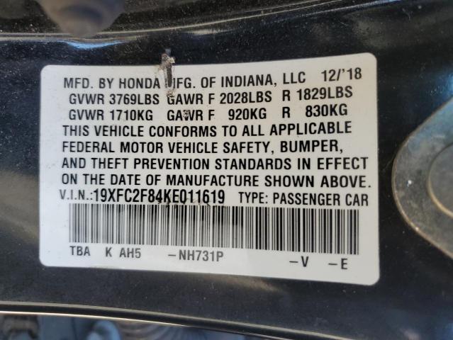 2019 HONDA CIVIC SPOR - 19XFC2F84KE011619