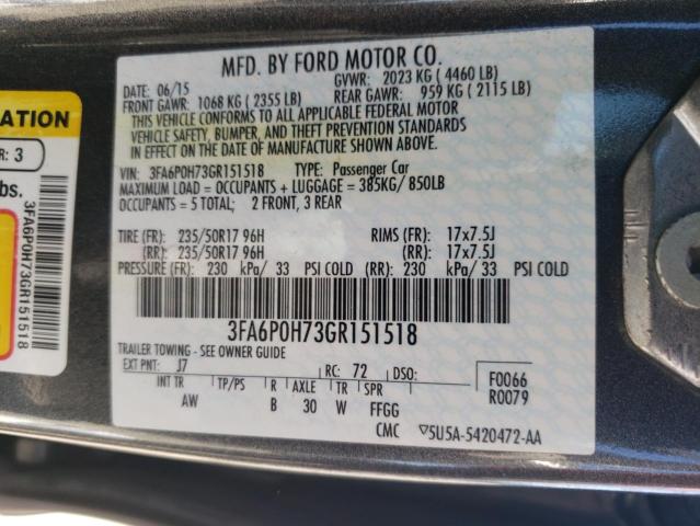 3FA6P0H73GR151518 Ford FUSION SE
