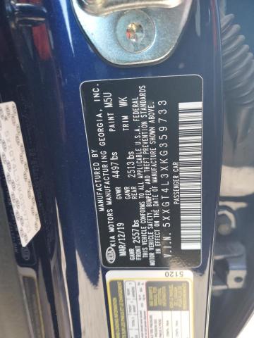 5XXGT4L3XKG359733 KIA Optima Lx