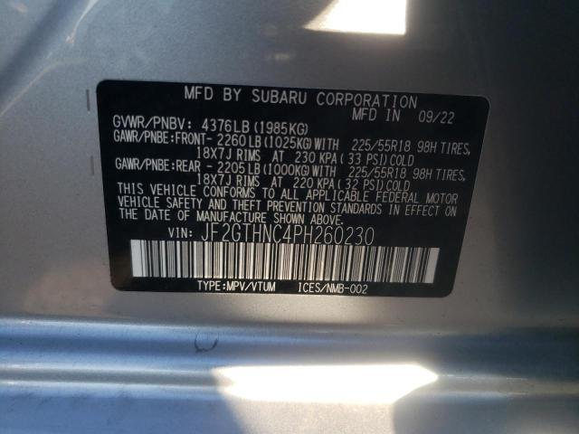JF2GTHNC4PH260230 Subaru Crosstrek Limited
