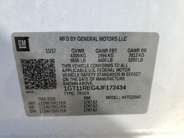 2018 GMC SIERRA C25 1GT11REG4JF173434